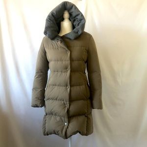 Beanpole Beige Wool Color Matching Color Uni Down